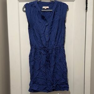 LOFT Royal Blue Sleeveless Mini Dress